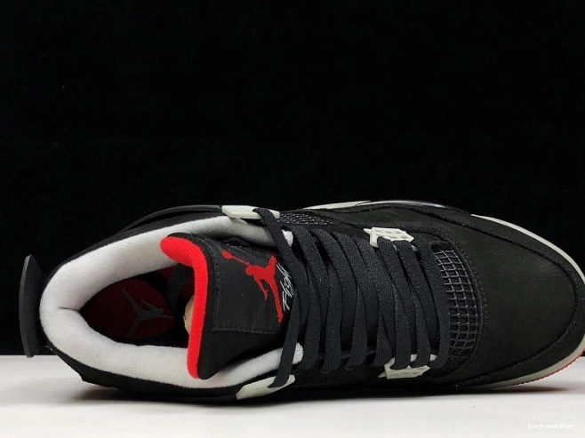 Rep LUCY BLACK JORDAN 4 RETRO 308497-060 CEMENT 0723